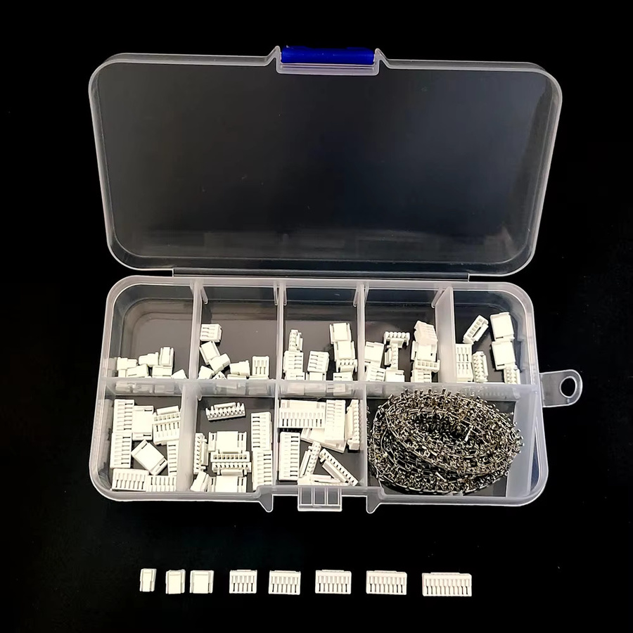 530-teiliges JST GH 1,25-mm-Stecker-Set mit Crimp-Anschluss in Weiß für Flight Controller und 3D-Drucker - Bild 2