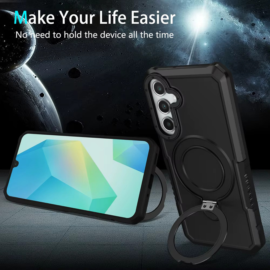 Luxuriöse Panzer-Schutzhülle für Samsung Galaxy (A03S, A05, A06, A13, A15, A16, A22, A23, A24, A32, A33, A35, A52, A55) mit Ringhalter und Standfunktion - Bild 3