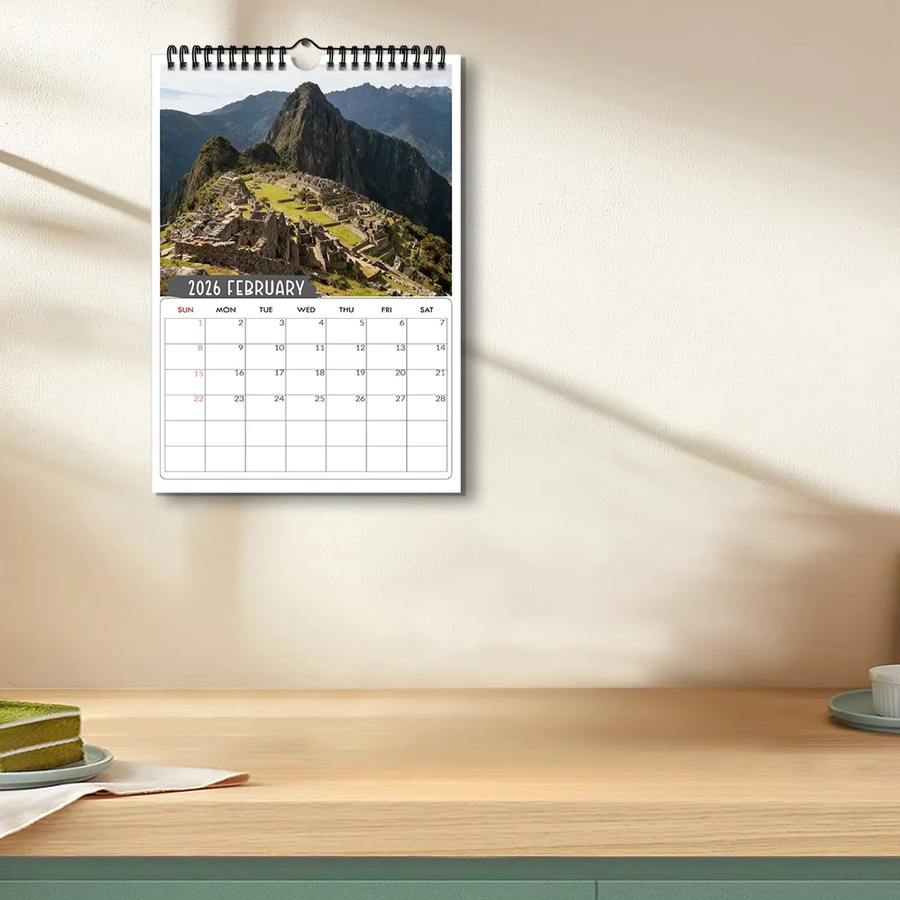 Monatlicher Kalender mit Naturmotiven in Mehrfarbig, ideal als Dekoration oder Geschenk - Bild 5