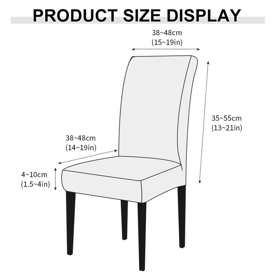 ARMFAVER Jacquard Stuhlhussen für Esszimmer und Wohnzimmer, elastische und weiche Sitzbezüge in Grün und Grau - Bild 3