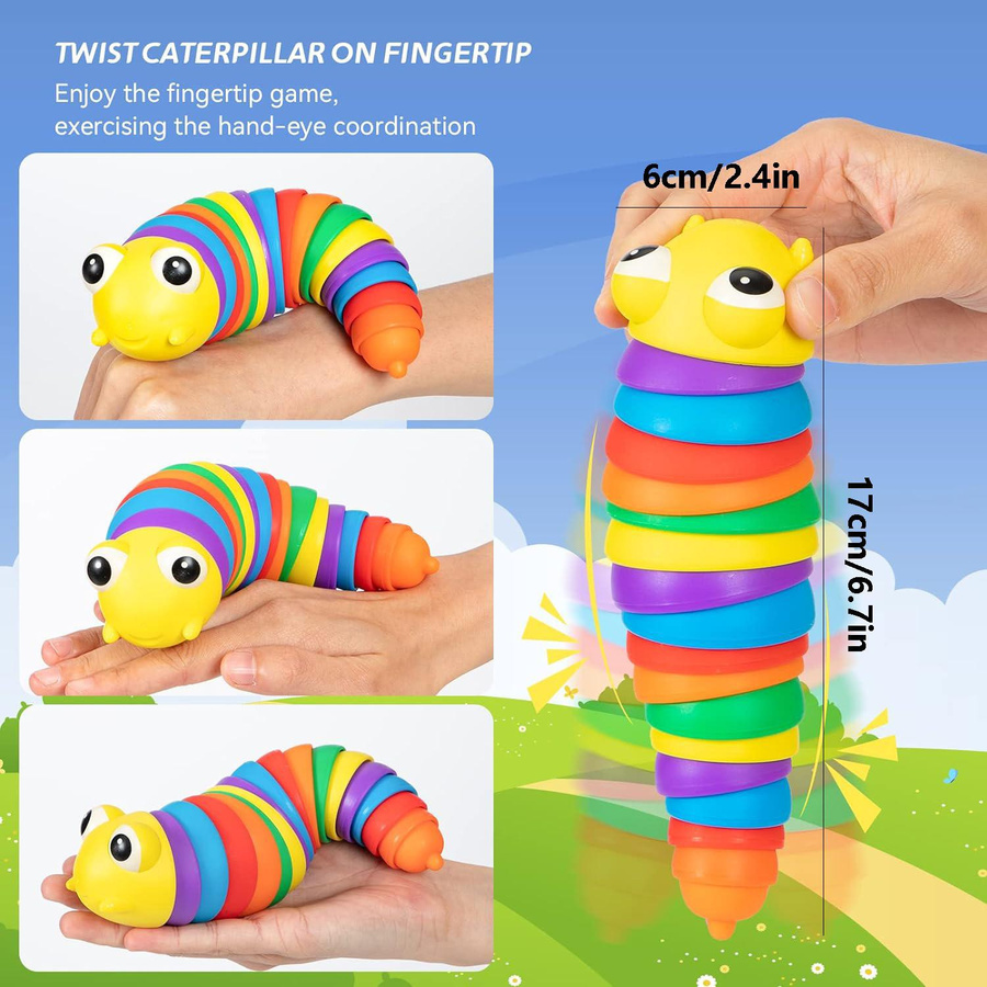 Linyi toy Schnecken Raupe Spielzeug mit Musik bunt / mehrfarbig 3–6 Jahre - Bild 4
