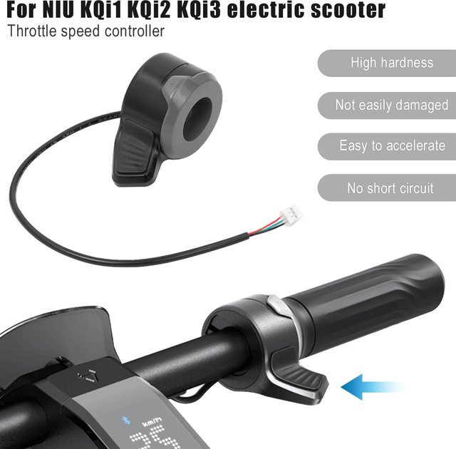Niu Daumen-Drossel Beschleuniger für Elektrische Roller KQi1 KQi2 KQi3 in Schwarz - Bild 1