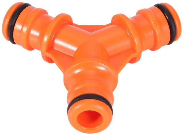 mfySpace Y-förmiger 3-Wege-Schlauchverbinder-Verteiler für den Garten in Orange - Bild 1