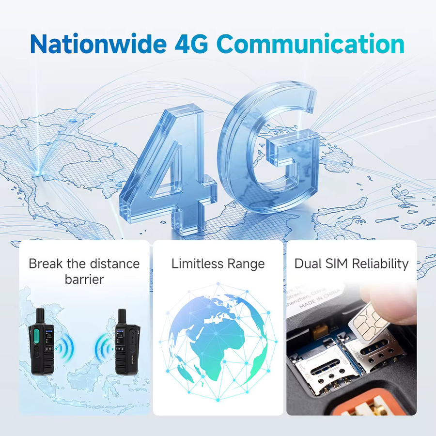 Retevis L51S POC-Funkgerät mit 4G-Netzwerk und GPS, Schwarz, 4000mAh Akku - Bild 2