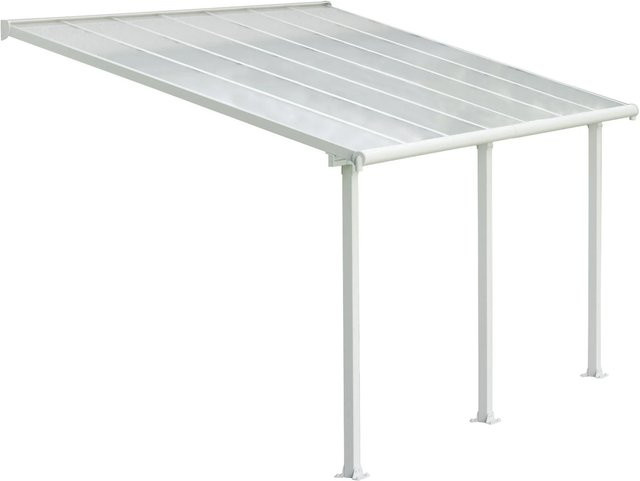 Palram Canopia Olympia Terrassenüberdachung weiß B: 425 cm, T: 295 cm, H: 210/305 cm - Bild 1