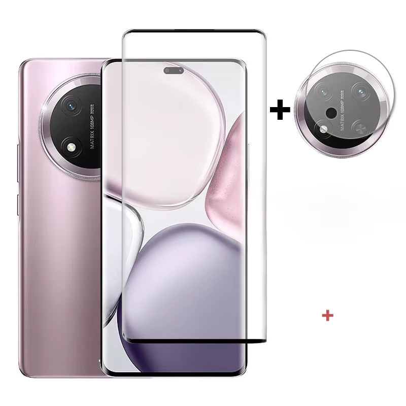Honor Screen Protector für Magic7 Lite und X9c mit Vollabdeckung aus gehärtetem Glas und Kameraschutz, transparent - Bild 5