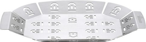 Mr. GARDENER Grillplatte aus Edelstahl in Silber, B/H/T: 27 x 1,5 x 19,5 cm - Bild 1