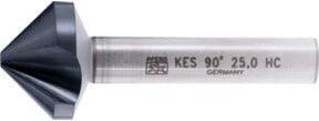 PFERD HSS Kegel- und Entgratsenker 90 Grad Ø 25 mm Schaft-Ø 10 mm DIN 335 C HICOAT beschichtet silber - Bild 1