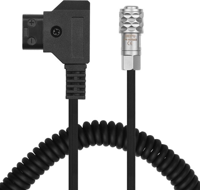 Andoer D-Tap auf BMPCC 4K 2 Pin Locking Stromkabel für Blackmagic Pocket Cinema Camera 4K, Schwarz - Bild 1