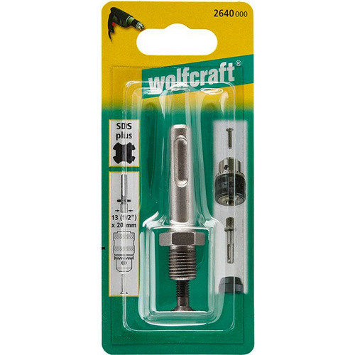 Wolfcraft Bohrfutteradapter aus Edelstahl in Silber - Bild 2