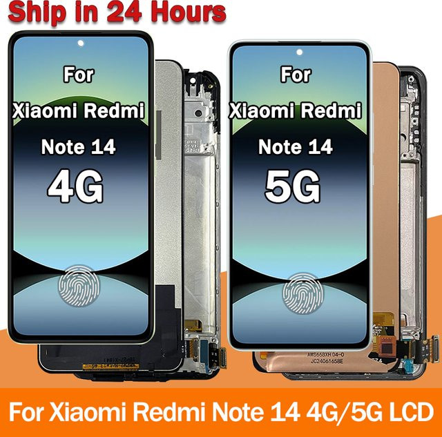 Xiaomi Redmi Note 14 4G LCD-Display mit 6,67 Zoll Super AMOLED Touchscreen Digitizer - Bild 1