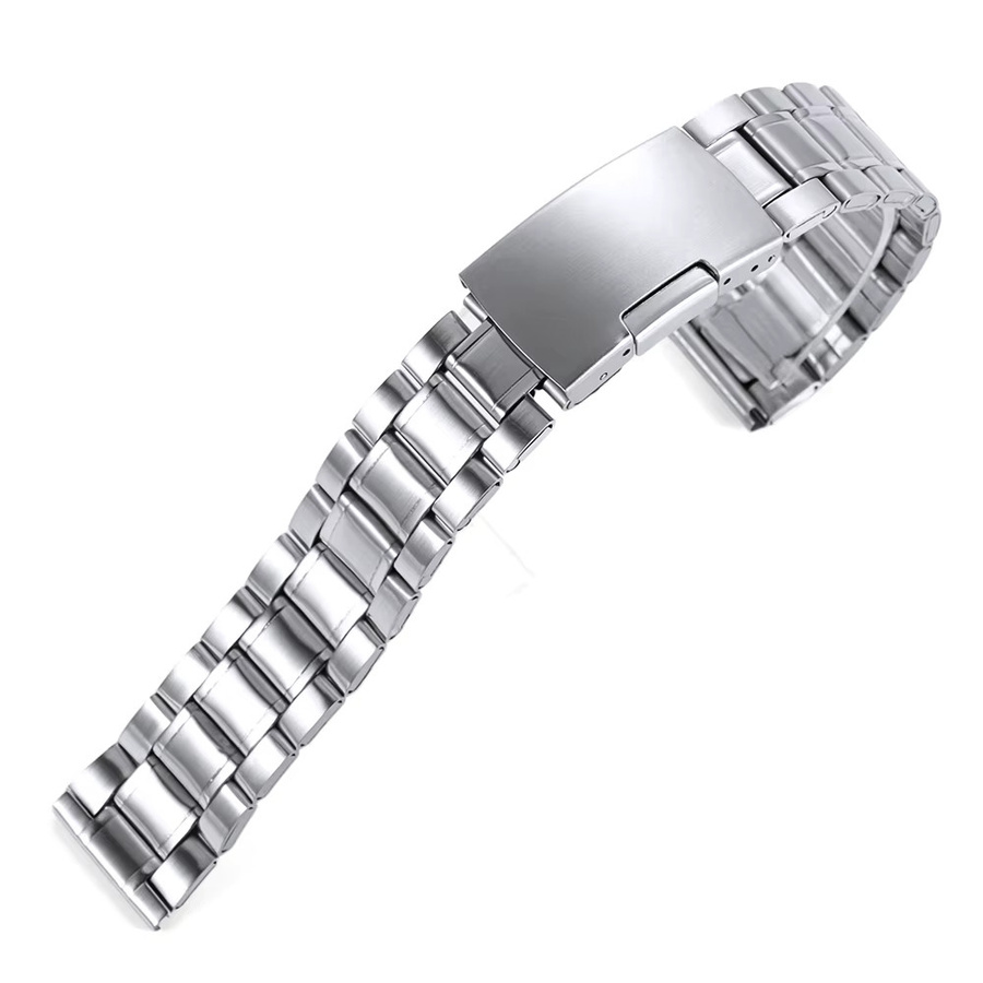 Uhrenarmband Edelstahl, Silber, Unisex, 18/20/22 mm - Bild 5