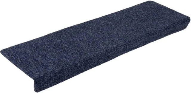 10er Set vidaXL Treppenmatten aus Nadelvlies in Anthrazit, rutschfest und selbstklebend, B/T/H: 65 x 21 x 4 cm - Bild 1
