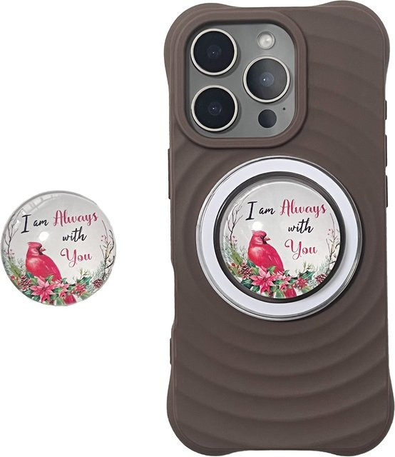Magnetischer 3D Papagei Handyhalter in Rot für iPhone 17 Pro Max und universelle Handyhüllen - Bild 1