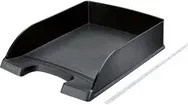 Leitz Briefablage Standard Plus aus Kunststoff, Schwarz, B: 35,7 cm, T: 25,5 cm, H: 7,0 cm - Bild 2
