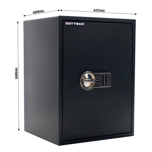 Rottner Tresor Power Safe aus Stahl in Anthrazit mit elektronischer Verriegelung, B: 44,5 cm, H: 60 cm - Bild 3