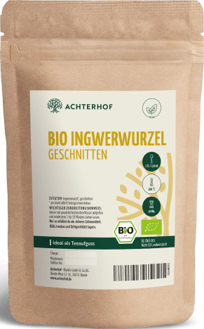 Achterhof Ingwerwurzel geschnitten Bio 500 g - Bild 1