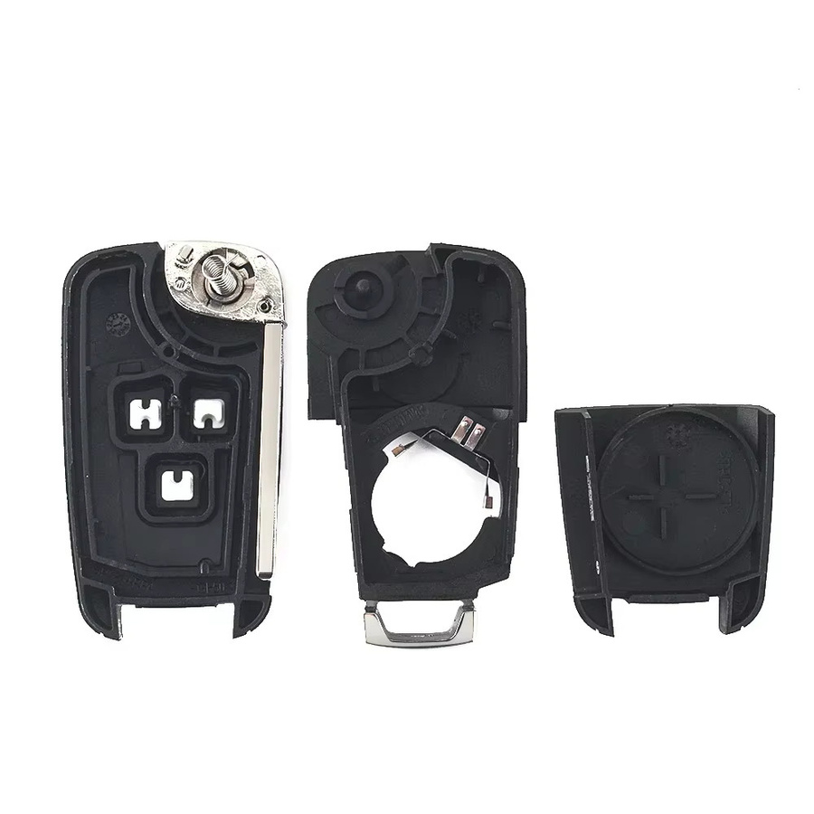KEYYOU 8er Set Fernbedienung Auto Schlüssel Shell in Schwarz für Chevrolet Cruze Epica Lova Camaro Impala sowie Opel Astra J Corsa E Insignia Zafira C - Bild 3