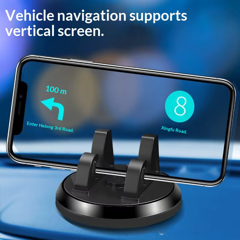 Universelle Multifunktionale Auto-Armaturenbrett-Handyhalterung in Schwarz für Navigations-Tablets und Desktop-Geräte - Bild 2