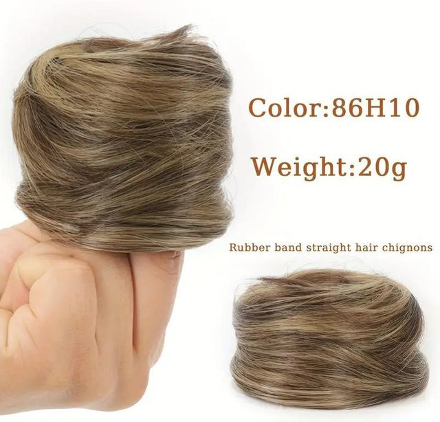 XYNN Haarschwanzverlängerung Chignon, Synthetisch, Braun, Unisex - Bild 1