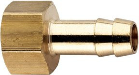 Metabo Schlauchtülle 1/4 Zoll IG x 6 mm aus Messing in Gold - Bild 1