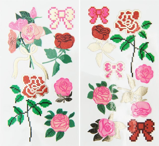 Rico Design Tattoos Pixel Rosen - Bild 1