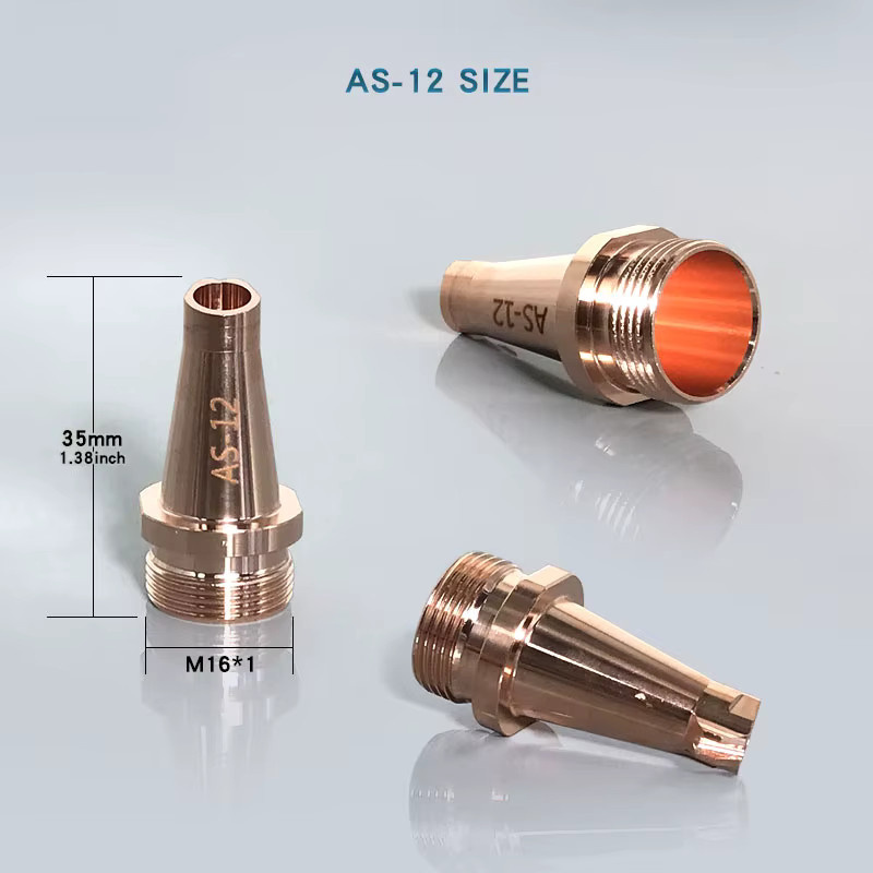 M16 Faserlaser-Schweißdüse aus Messing für Laserschweißmaschinen mit Kupferdrahtvorschub, passend für SUP23T und HW980 4-in-1 Schweißkopf - Bild 2