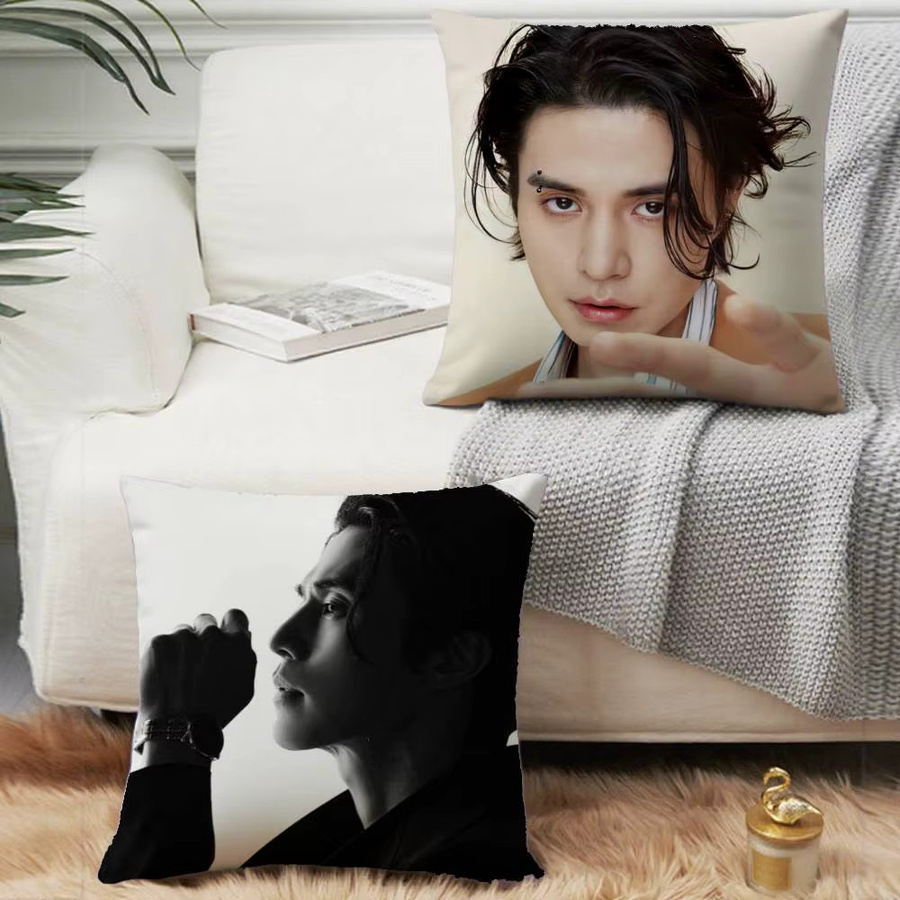 Kpop Lee Dong Wook Kissenbezug mit Grafikdesign, Farbe: Weiß, B/T: 40 x 40 cm - Bild 3