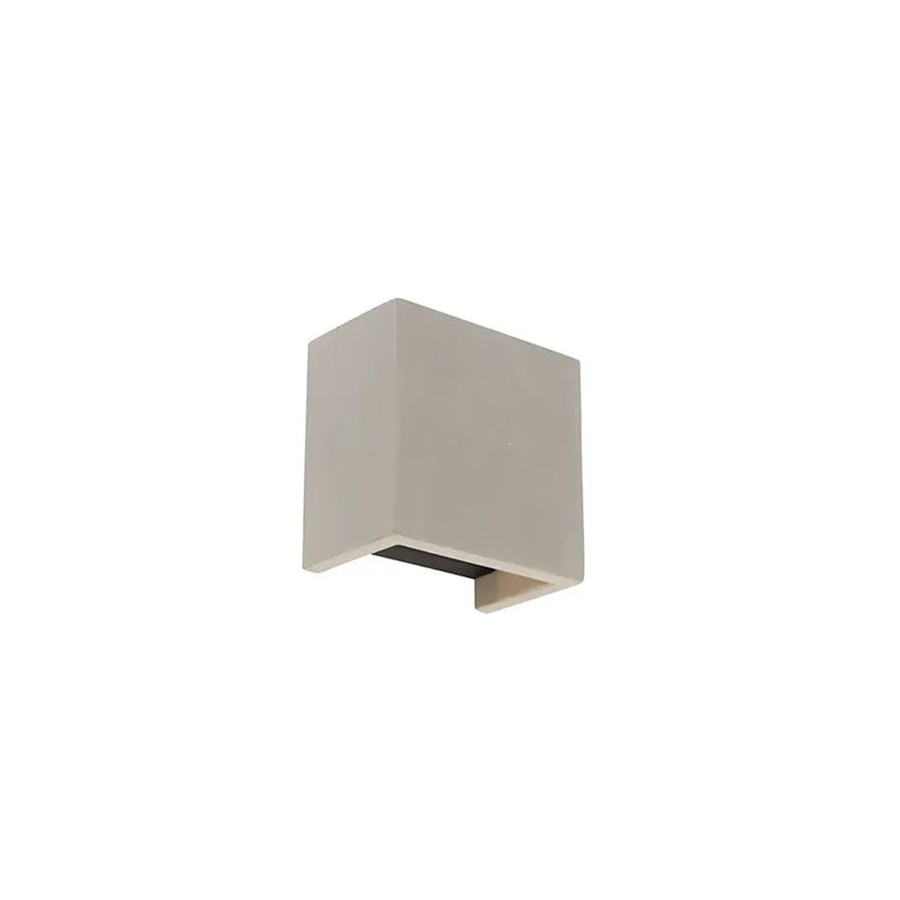 QAZQA Meave Industrielle Beton-Wandleuchte in Grau mit Up-Down Lichteffekt - Bild 2