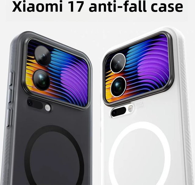 Xiaomi Schutzhülle mit Magnetfunktion und mattem Finish für Xiaomi 17 Pro Max, 17 Pro und 17 in Schwarz und Transparent - Bild 1