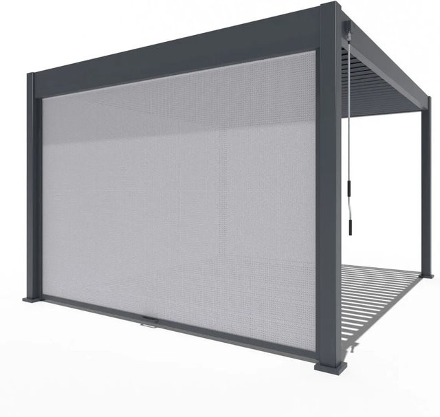 Weide Sonnenrollo für Weide Deluxe Pergola in Anthrazit, Breite: 300 cm, Höhe: 255 cm - Bild 2