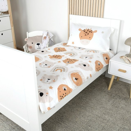 Herding Baby Best Renforcé Wende-Bettwäsche aus Baumwolle in Weiß, Set bestehend aus Kopfkissenbezug (40 x 60 cm) und Bettdeckenbezug (100 x 135 cm)