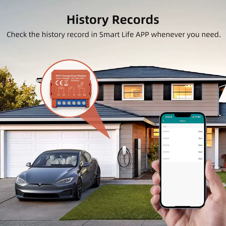 AVATTO WLAN-Garagentoröffner mit Smart App Fernbedienung und Sprachsteuerung, kompatibel mit Tuya, Alexa und Google Home - Bild 5