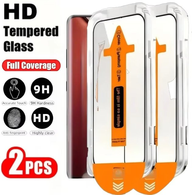 NNBILI 2 Stück HD-Vollbildschutz aus gehärtetem Glas für Samsung Galaxy S25 Edge S24 S23 S22 S21 Ultra Plus FE in Transparent - Bild 1