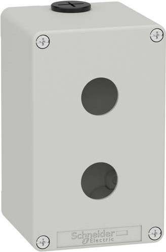 Schneider Electric XAPD2502 Leergehäuse aus Metall in Grau und Weiß - Bild 1