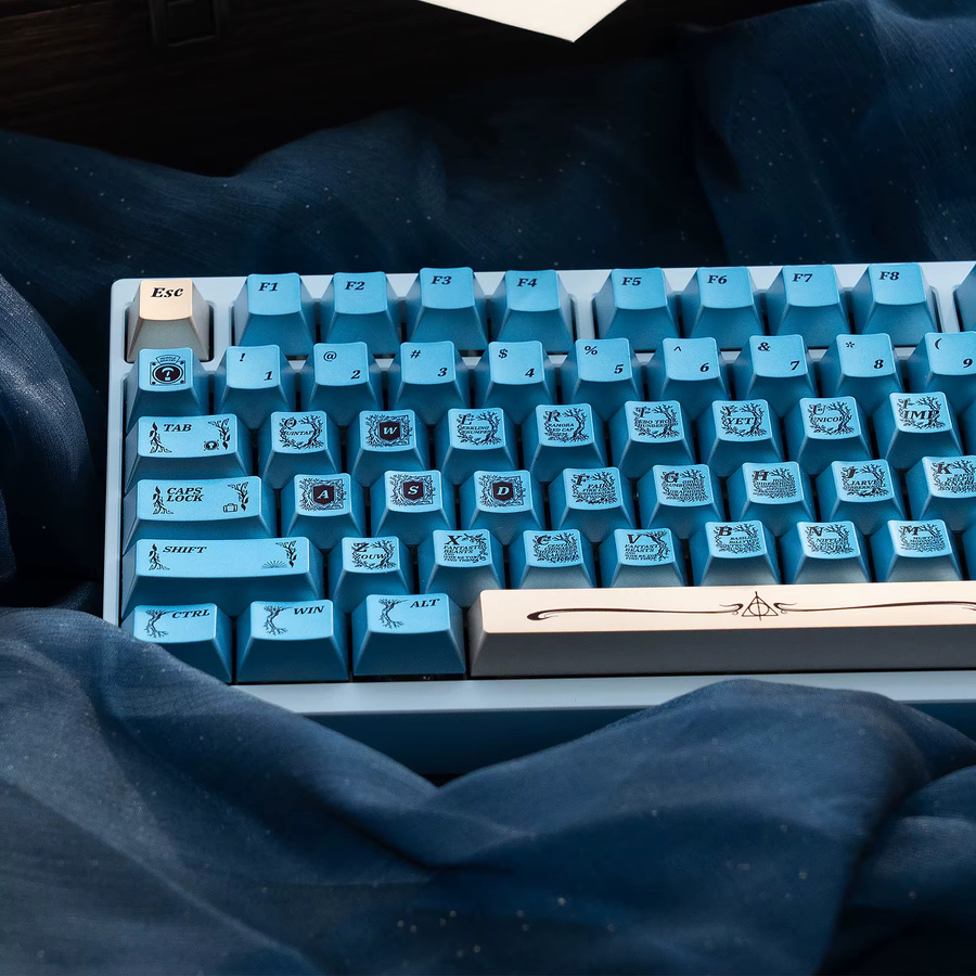 Venit Keys Tastenkappen Set mit Tier-Design im Cherry-Profil aus PBT in Blau Metallic - Bild 3