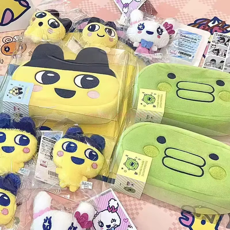 Bandai Tamagotchi Federmäppchen mit Mametchi und Kuchipatchi Motiv als flaches Textil-Etui für Schreibwaren und Make-up - Bild 3