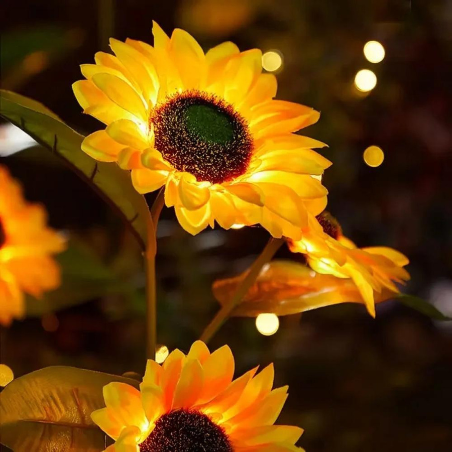 LIUXING Solar Sonnenblumenlicht LED Gartenlampe wasserdicht IP65 für Außenbereich und Landschaftsbau - Bild 7