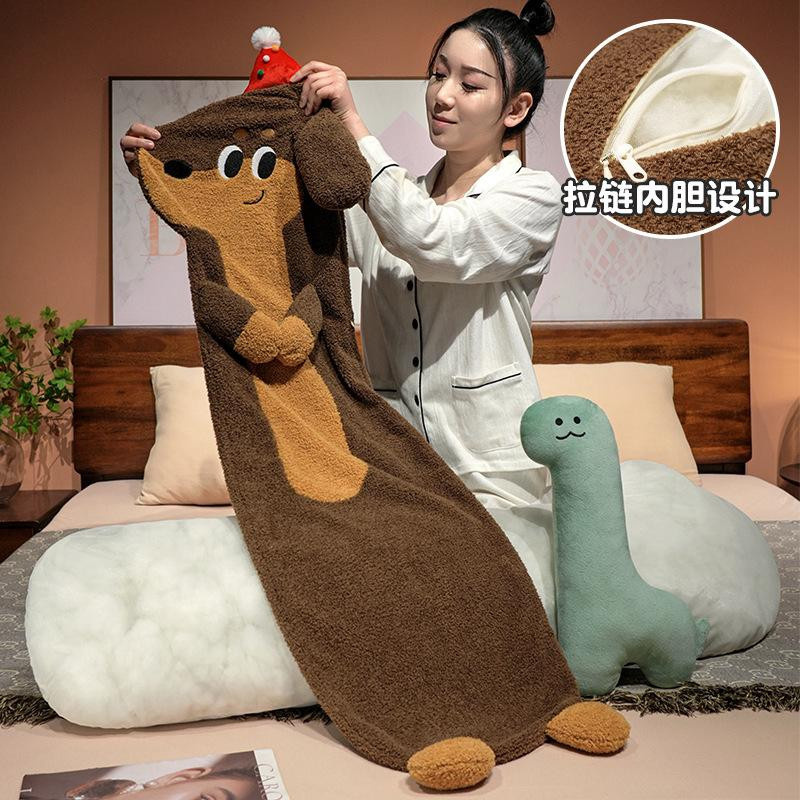 GDzaccly Kawaii Dackel Hund Stofftier Plüschtier Kissen 90cm - Bild 4