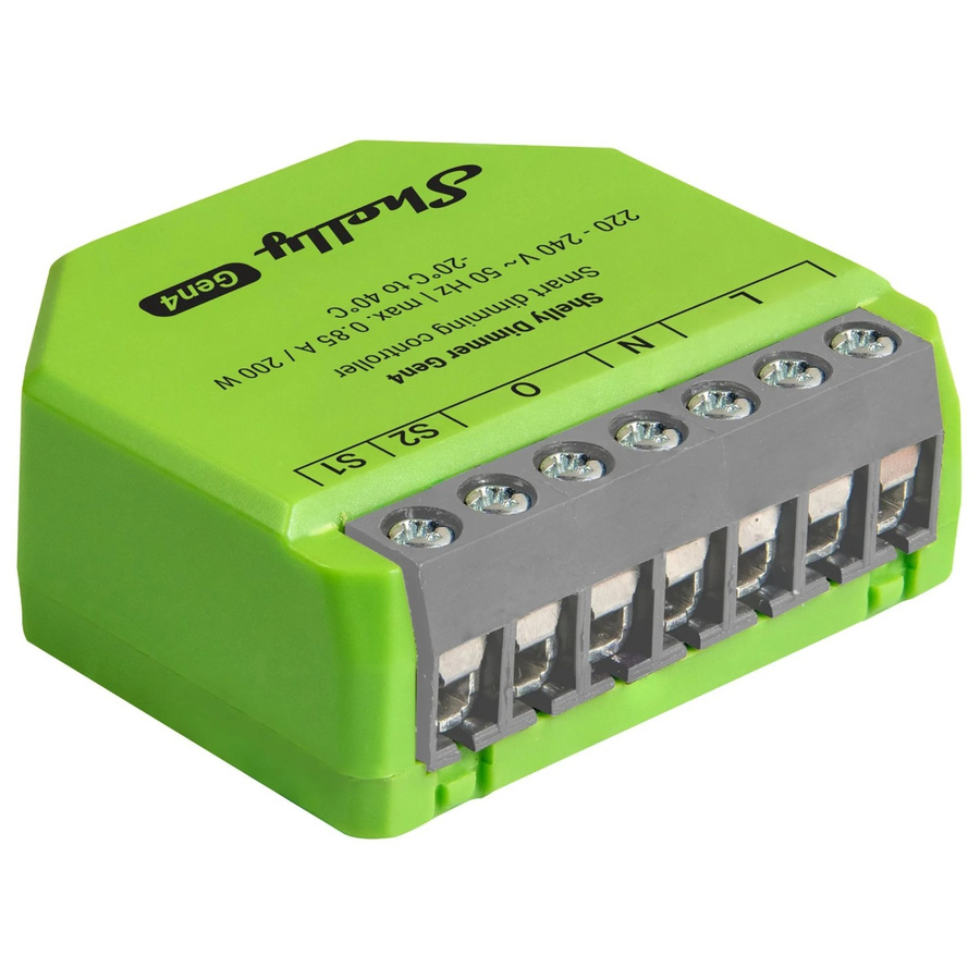 Shelly Dimmer Gen4 Smarter Dimmer mit WLAN, Bluetooth und ZigBee in Grün - Bild 2