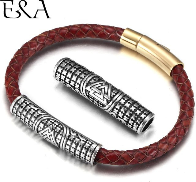 EMBLAASK Charm Wikinger Perlen, Edelstahl, Silber, Unisex - Bild 1