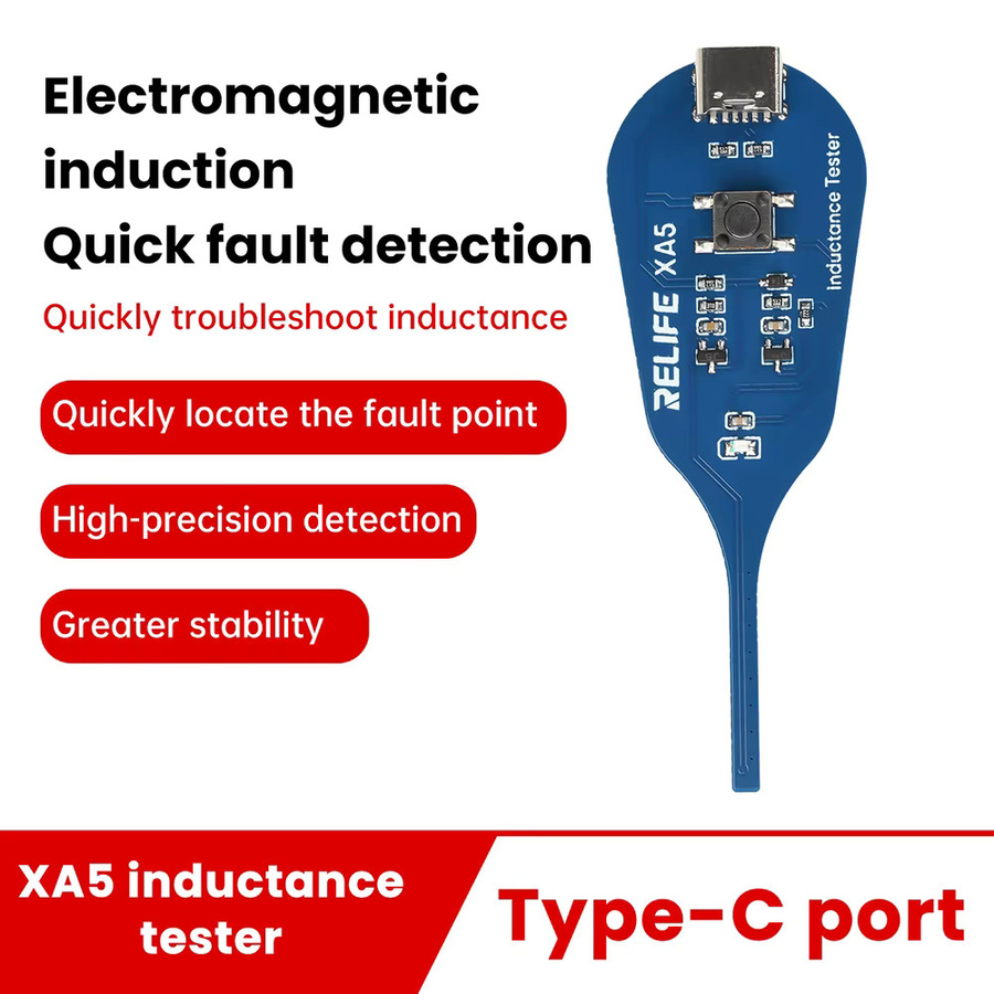 Aideepen M093B Induktivitätstester für Motherboard-Spulen und elektromagnetische Induktion zur schnellen Fehlerdiagnose mit USB-C Anschluss - Bild 3