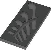 Wera Schaumstoffeinlage 9832 für 6004 Joker Set 1 in Schwarz und Grau - Bild 1