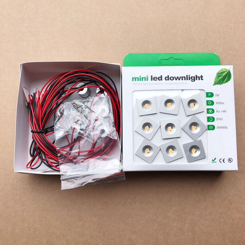 YRANK LED Mini Downlight IP65 wasserdichter Einbaustrahler in Weiß für Schrank und Küche, 1W, DC12V - Bild 2