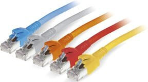 Daetwyler Patchkabel Cat.6A Ethernet LAN gelb, Länge: 3,0 m - Bild 1