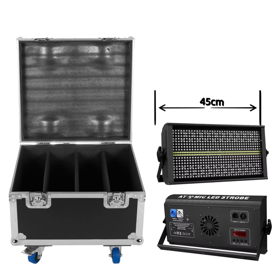 HYULIGHTS 200 W LED RGBW 4in1 DJ Wash Bar mit 48 Zonen, Stroboskop und 8000 K Weiß für Bühnenbeleuchtungseffekte - Bild 2