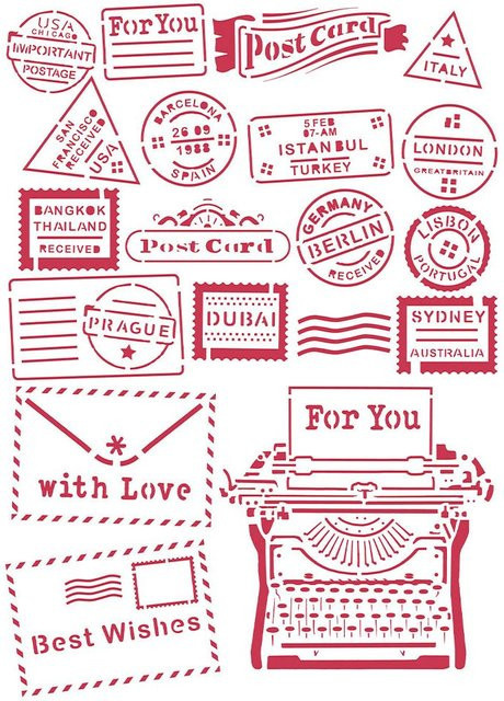 Schablone Postcard for you - Bild 1
