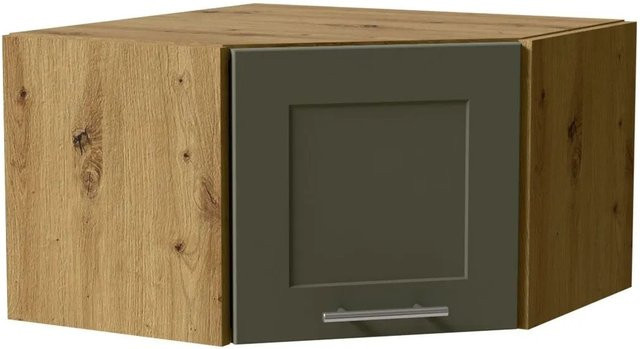 Eckhängeschrank Feldmann-Wohnen Oslo in Eiche Artisan und Reed Green Matt, B/T/H: 60 x 36 x 34,4 cm - Bild 1
