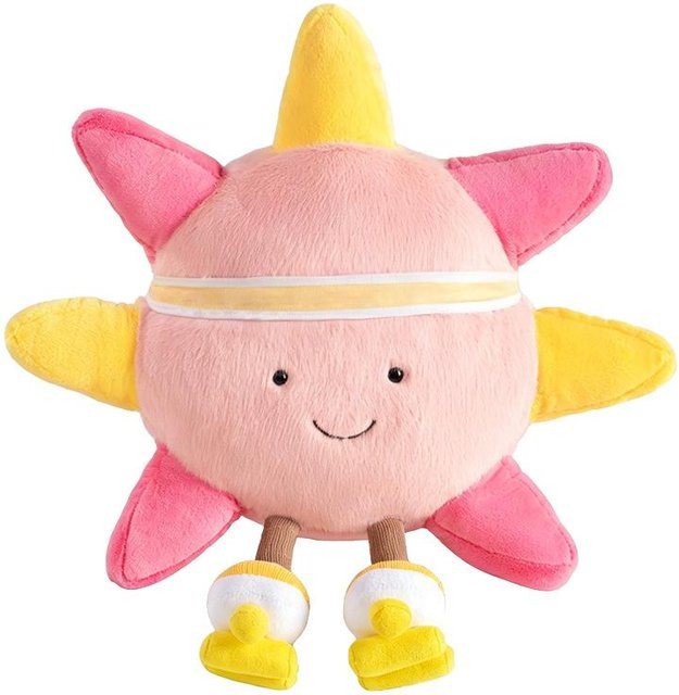 Yiran toy Lachende Sonne Plüschtier Kissen, Bunt, 35cm - Bild 1
