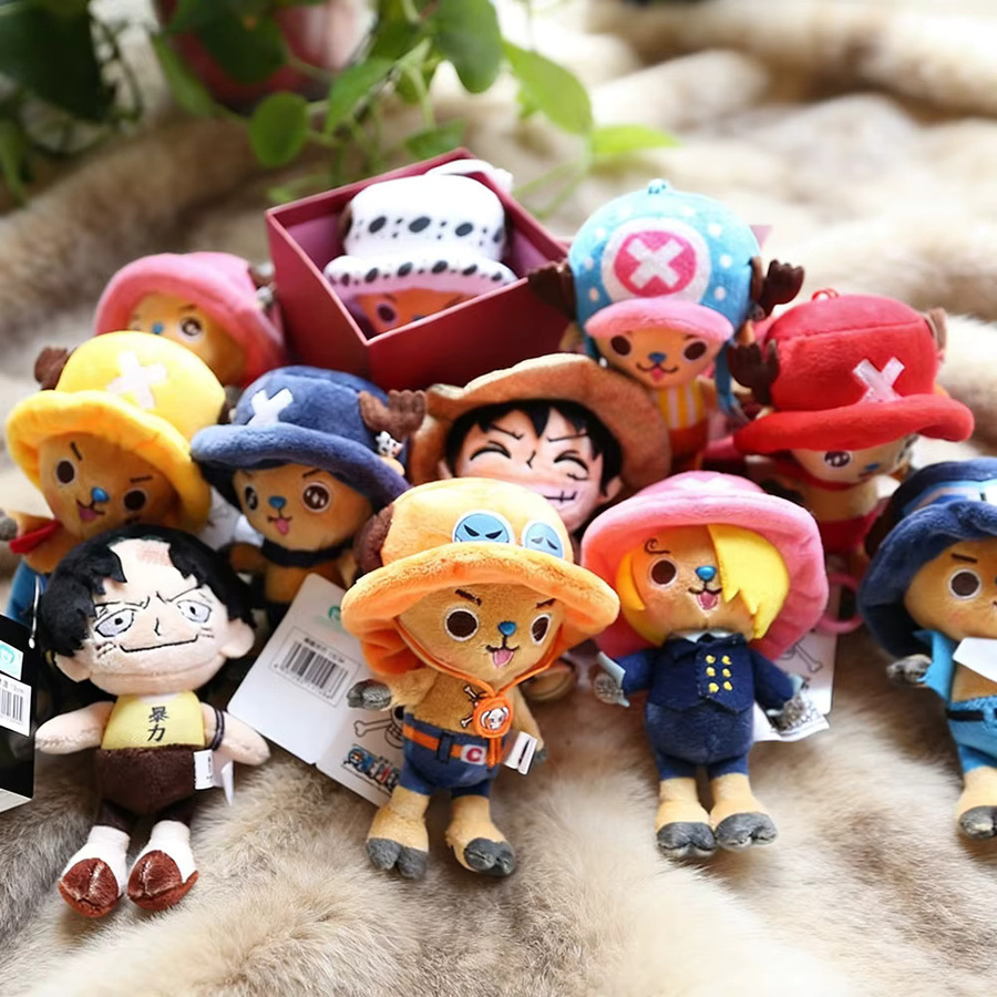 One Piece Plüsch-Schlüsselanhänger Puppe, 12cm, Weiches Stofftier - Bild 2